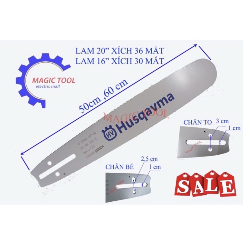 Lam cho máy cưa xích Husqvarna 40 50 60 70 80