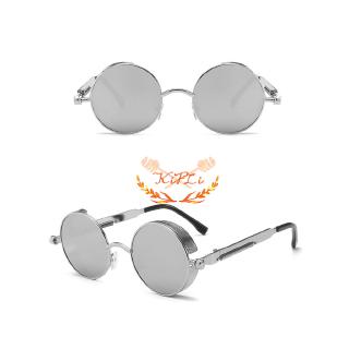 Kính Mát Tròn Phân Cực Phong Cách Steampunk Thời Trang