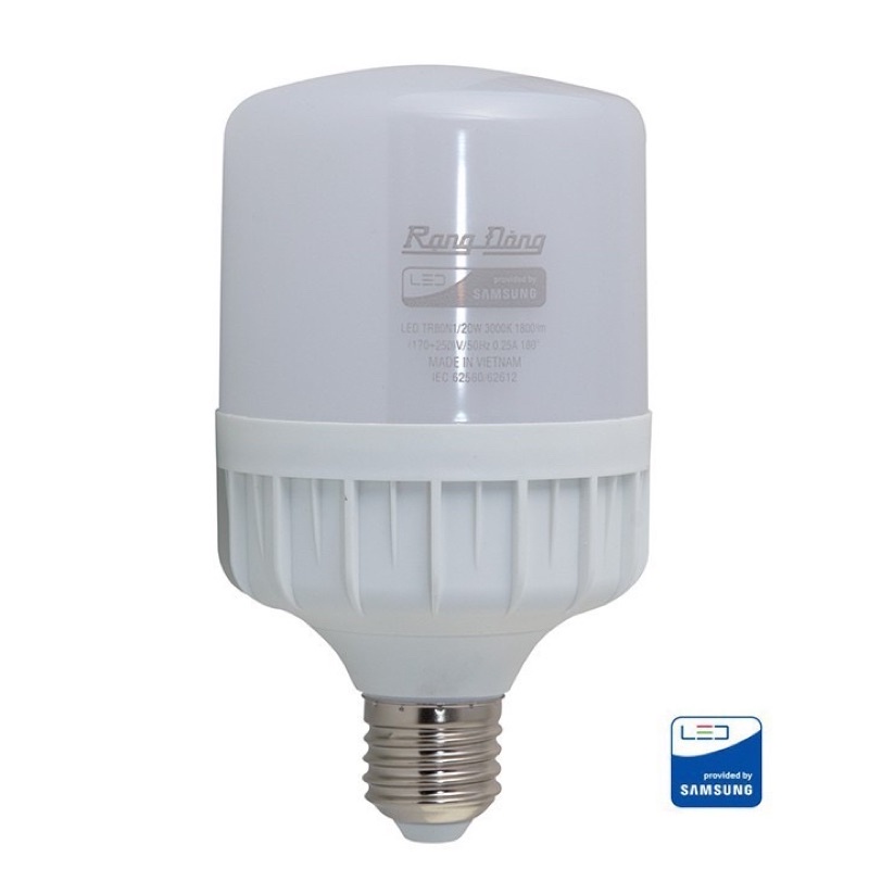 Bóng đèn led búp Bulb Rạng Đông 20w 30w 40W trụ đui E27 bảo hành chính hãng