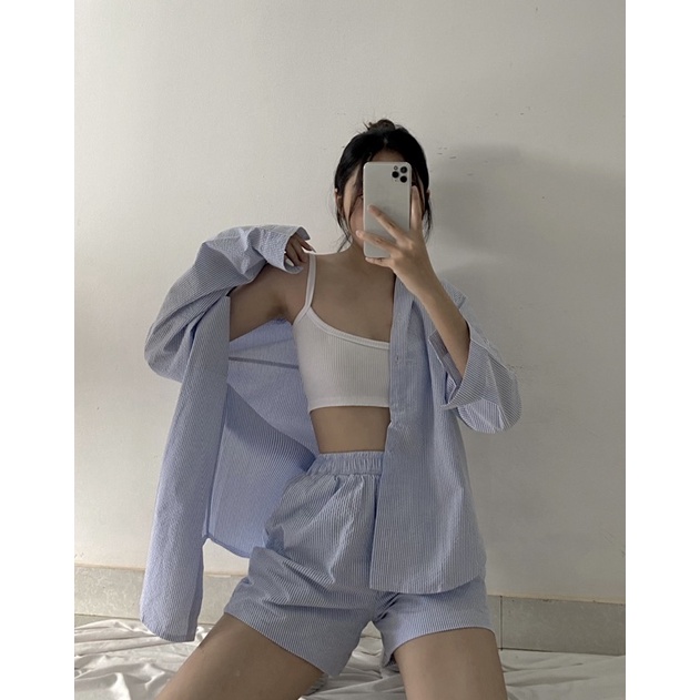 Peekaboo - Set sơ mi năng động