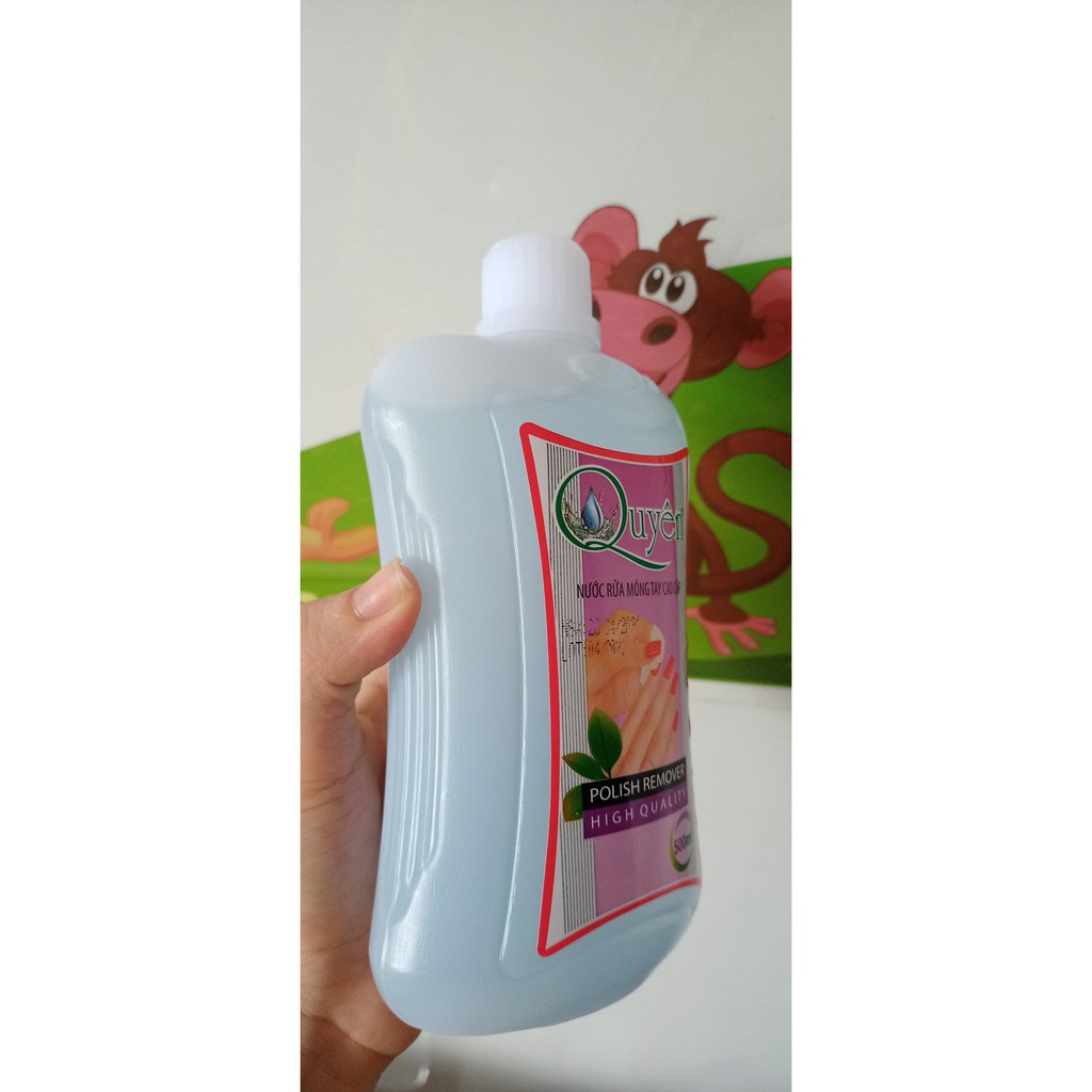 500ml Nước rửa móng tay cao cấp Quyên - chuyên sỉ phụ liệu tóc