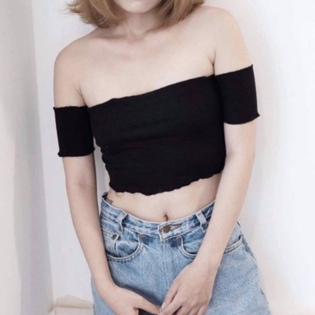 CROPTOP CUỐN BIÊN TAY RỜI | BigBuy360 - bigbuy360.vn
