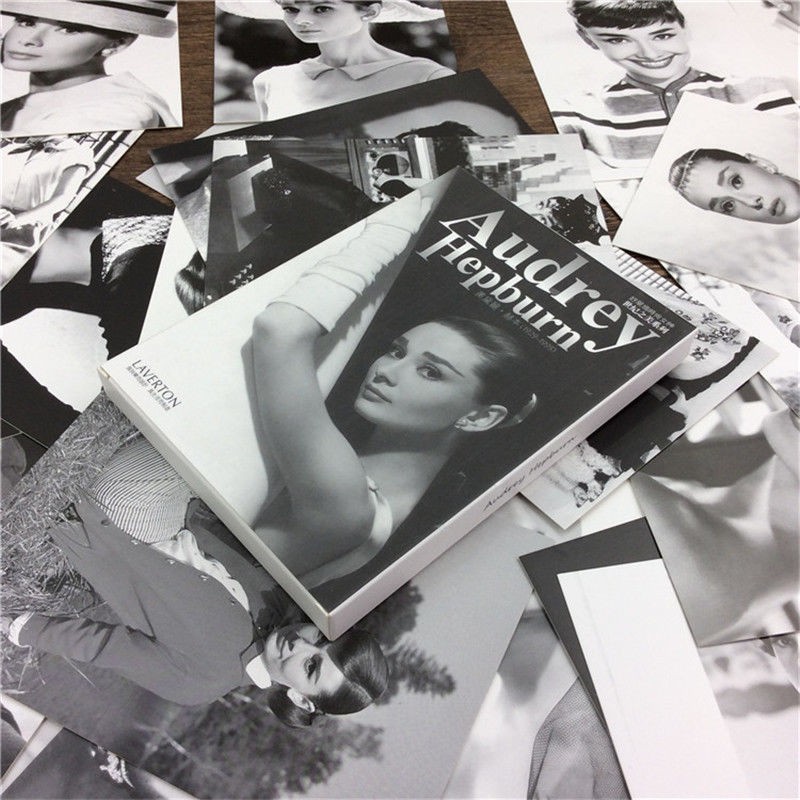 30pcs/lot Audrey Hepburn Vivien Leigh Classic post card vintage cards paper gift