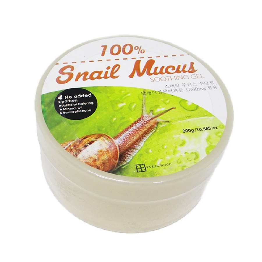 Gel Dưỡng, Tái Tạo Da Ốc Sên Ra&Gowoori 100% Snail Mucus Soothing Gel Hàn Quốc 300g