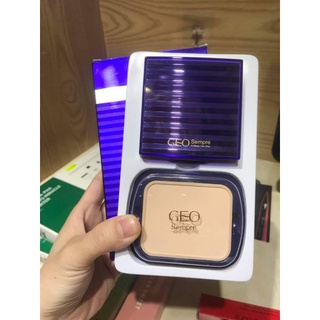 Phấn nén Geo xanh 2 lõi – Geo Sempre C-water two way