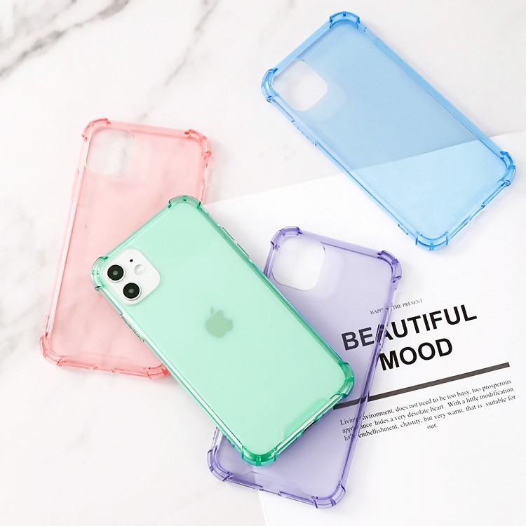 Ốp Lưng IPhone Chống Sốc ( Sock ) Trong Suốt Đủ Màu Cho 6/6s/7/7plus/8/8plus/X/Xs/Xsmax/11/11Pro/11Promax/12/12Pro/12Pro