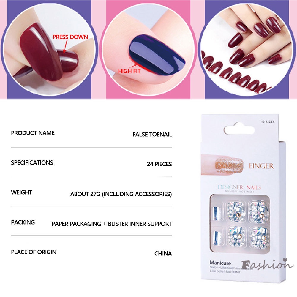 Bộ Móng Tay Giả Bán Trong Suốt 3D Mềm Mại Màu Hồng Cho Nữ