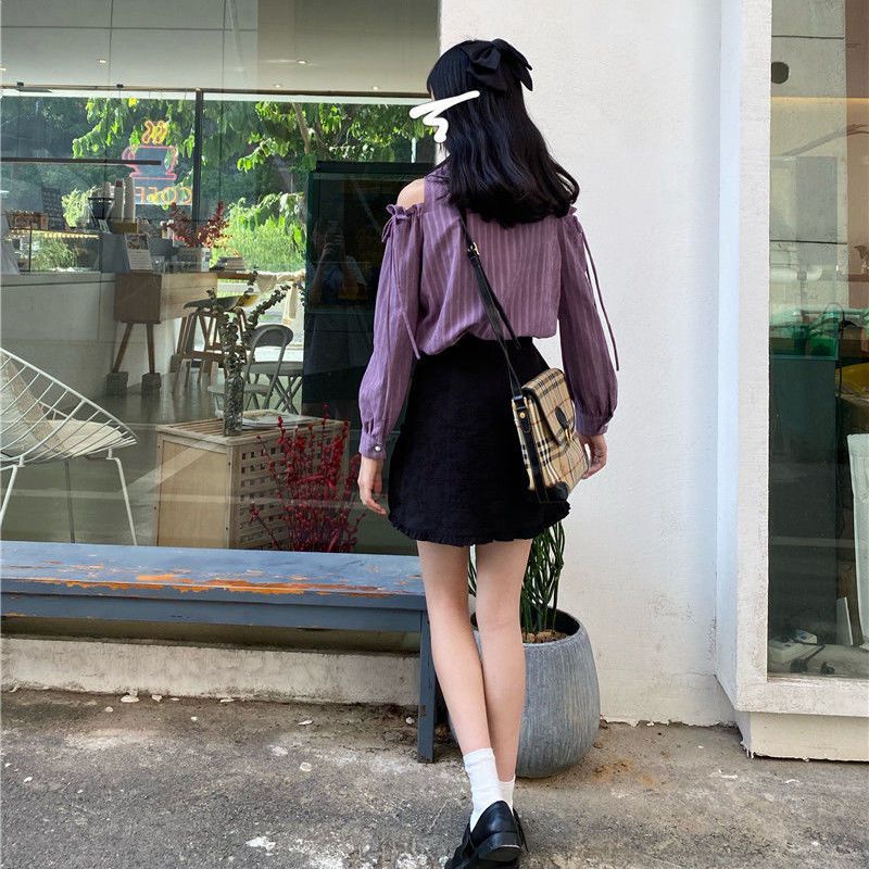 Áo Sơ Mi Dài Tay Thiết Kế Mới Thời Trang Theo Phong Cách Pháp Cho Nữ