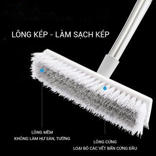 Chổi lau sàn gạt nước quét 2 đầu tiện lợi dễ điều chỉnh chiều dài LOCK &amp; COCK