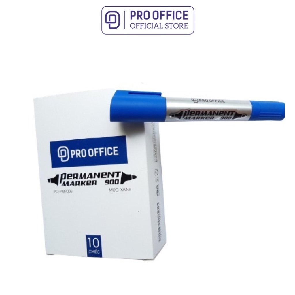 Bút Lông Dầu 2 Đầu PRO OFFICE - 1 Chiếc - Bám Dính Tốt, Nét Viết Êm PO-PM900