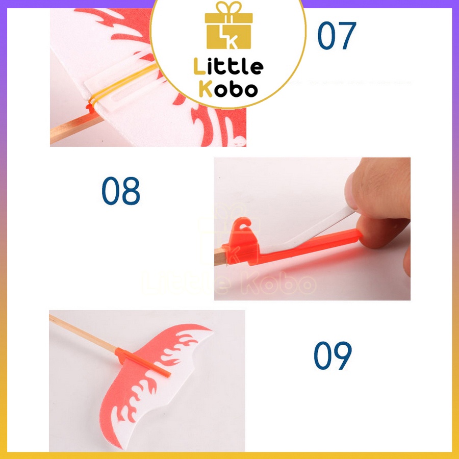 Máy Bay Dây Thun Cỡ Lớn Đồ Chơi Ngoài Trời Máy Bay Xốp Ném Tay