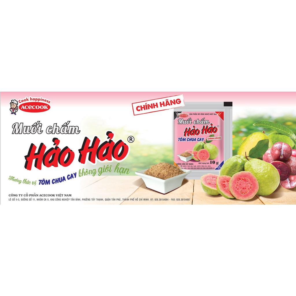 Muối Hảo Hảo Chua Cay 120g Chính Hãng Acecook, chấp hoa quả cực ngon