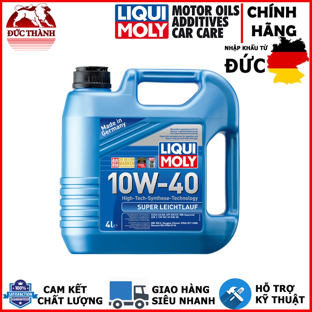 Dầu nhớt tổng hợp công nghệ cao Liqui Moly Super Leichtlauf 10W-40 9504 4 lít