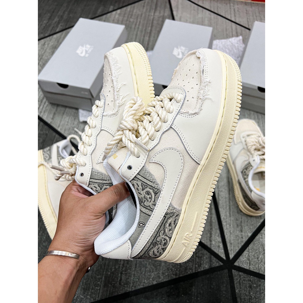 Giày Af1 dây thừng Bigassteam travis | Air Force one phiên bản cao cấp sang sịn mịn