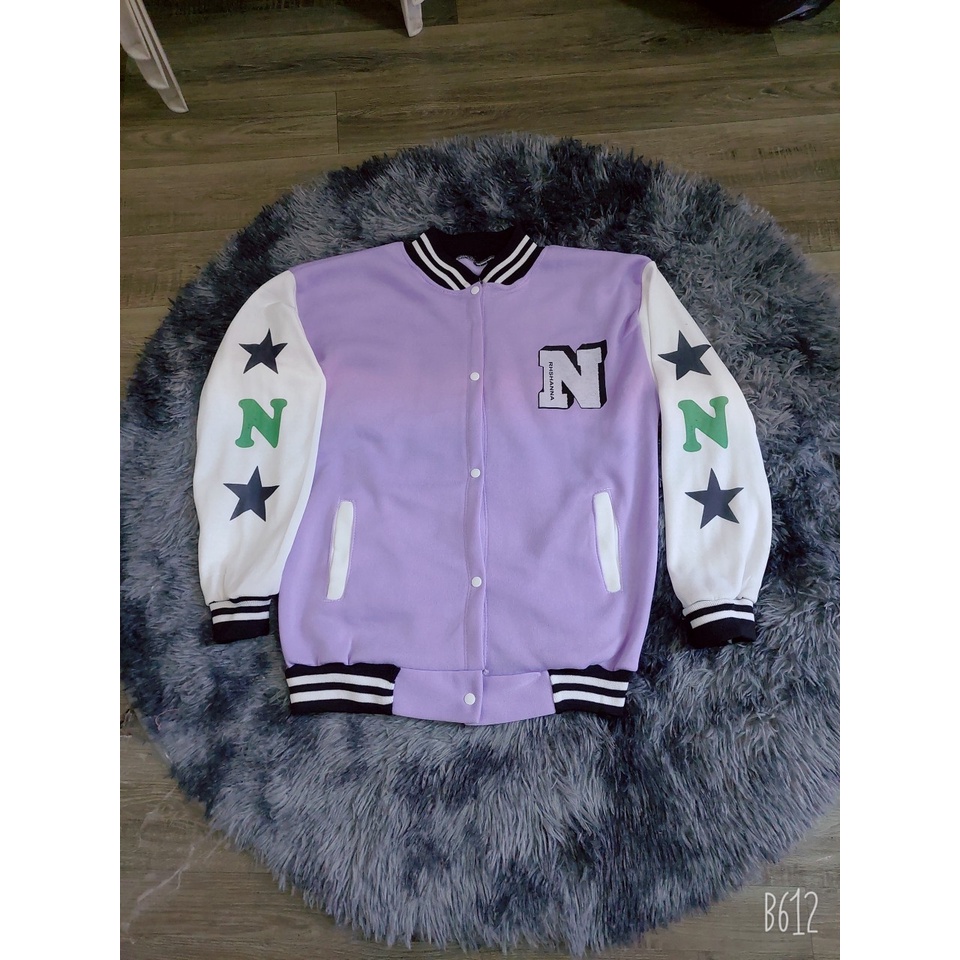 Áo Bomber nỉ NSTAR phong cách Hàn Quốc Áo khoác Unisex phối tay cá tính - GEN_ZOO