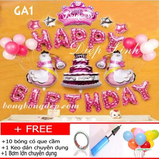Sét Bóng Sinh Nhật Thôi Nôi Đầy Tháng Hình Chủ Đề Gà