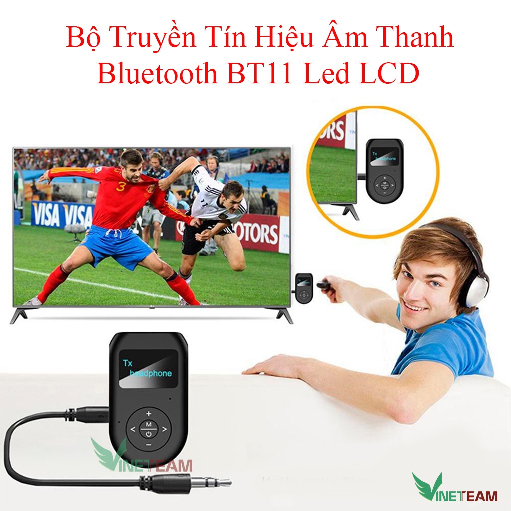 Thiết Bị Thu Phát Âm Thanh Bluetooth Chuyên Nghiệp Bt11 màn hình LCD -dc4355