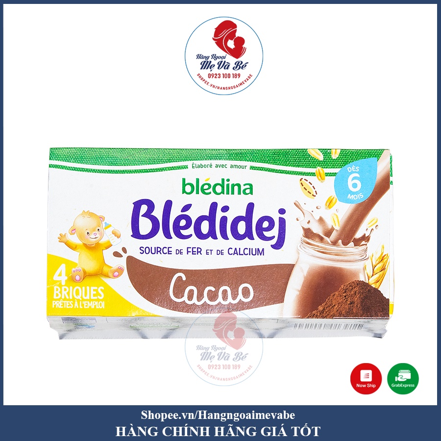 Sữa nước Bledina cho bé vỉ 4 hộp x 240ml Pháp [T11/2022]