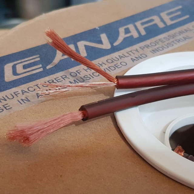 Dây loa CANARE Nhật Chất âm Cực Chuẩn lõi dây 4.0x2 Cho chất âm đều 3 Dãi tầng âm
