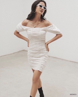 Monica dress - váy tk nhún thân