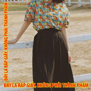 Rập giấy WW041 - Đầm Sơ-mi Vintage Retro