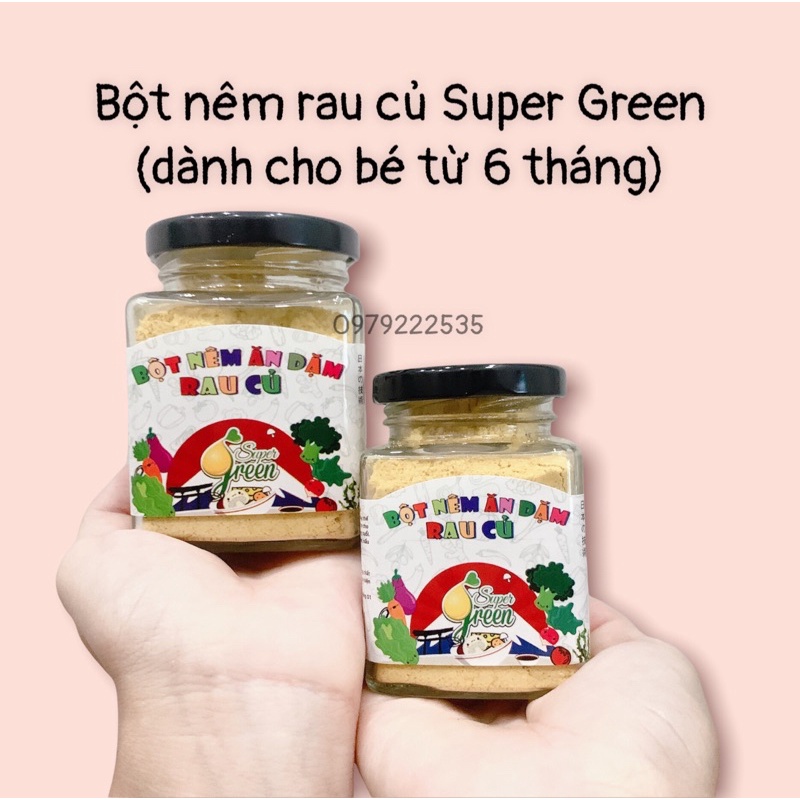 Bột nêm rau củ Super Green 45g/90g (dành cho bé từ 6 tháng)