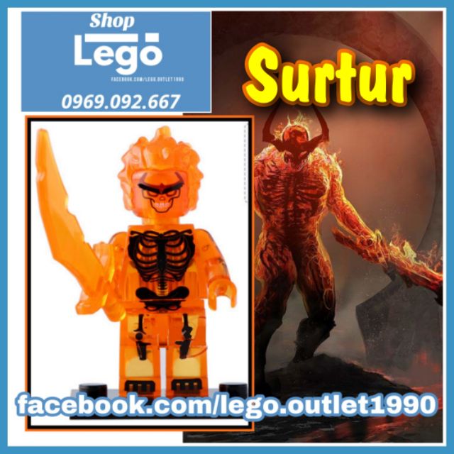 Xếp hình Surtur Thor Ragnarok Siêu anh hùng Marvel Lego Minifigures Xinh Xh812