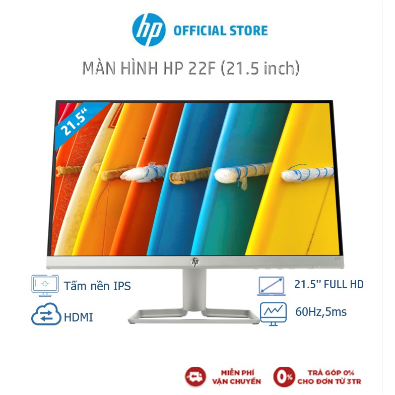 [Mã ELHPDEC giảm 8% đơn 100K] Màn hình máy tính HP 22f 21.5 inch_3AJ92AA - Hàng Chính Hãng