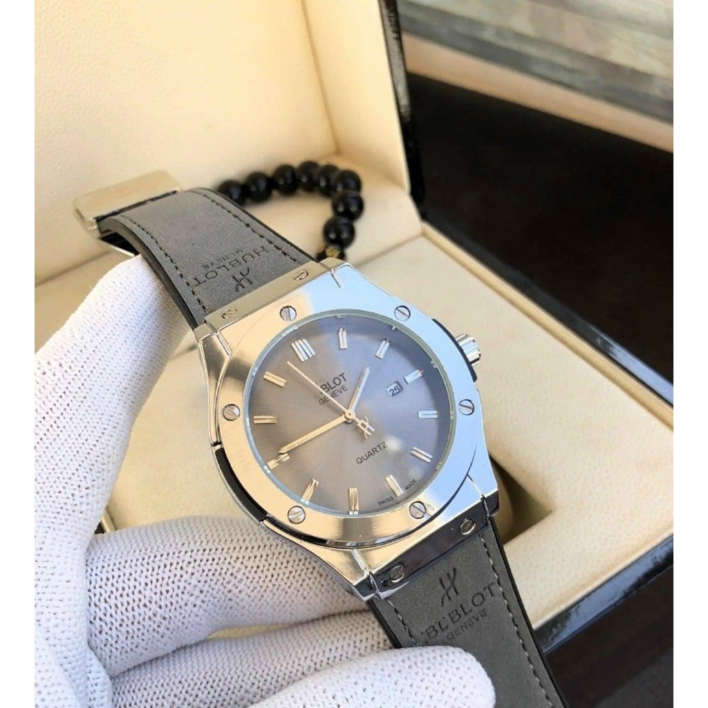 (Hubot.viền trơn)  [Hàng đẹp] Đồng hồ nam Hubot - Bản classic máy pin - Fullbox tặng vòng tay - Bảo hành 12 tháng | BigBuy360 - bigbuy360.vn