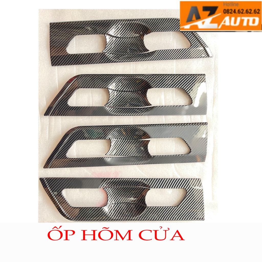 Ốp Tay Nắm, Hõm Cửa Kia Carnival 2022 Carbon