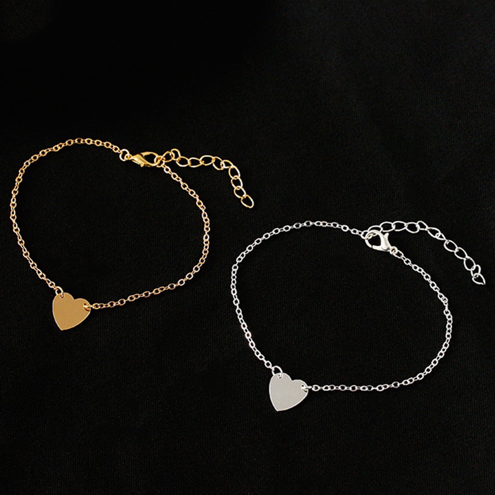 Vòng Đeo Tay Mặt Trái Tim Thời Trang Cho Nữ