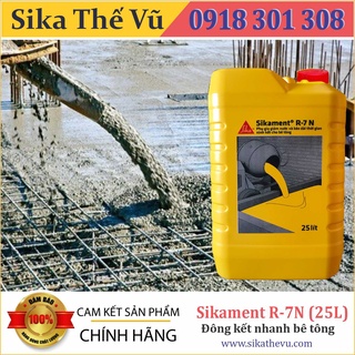 Sika - Phụ gia bê tông (tháo coppha sớm) - Sikament R7N (can 25 lít) SIKA THẾ VŨ