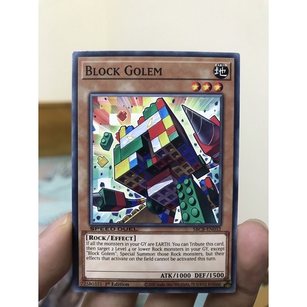 Thẻ bài Yugioh Block Golem
