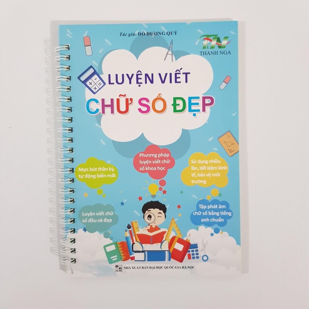 Bộ 3 Vở Luyện Viết Tự Xoá Luyện Viết Chữ Đẹp Có Thể Viết Lại Nhiều Lần Cho Bé