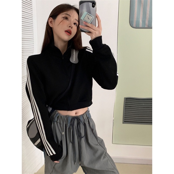 Áo cardigan Ngắn Tay Dài Dáng Ôm Phong Cách Hàn Quốc Thời Trang Cho Nữ