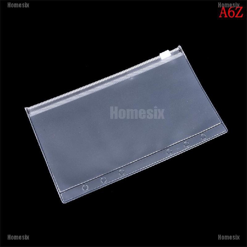[YHOMX] A5/A6 Transparent Zip Lock Envelope Binder Pocket Refill Organiser Stationery U9 TYU
