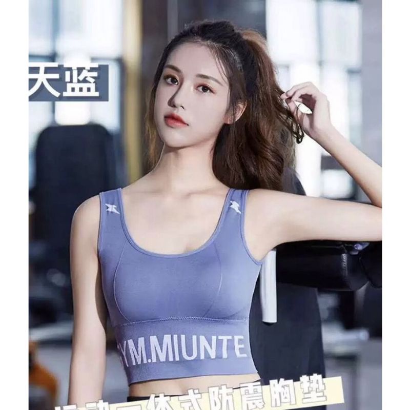 Áo bra dệt kim tập gym yoga nữ