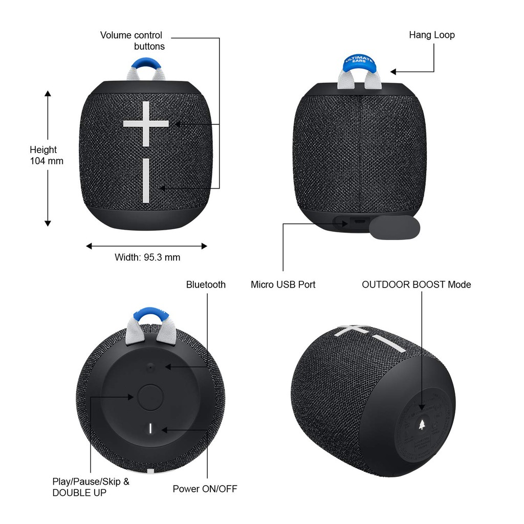 Loa Bluetooth Ultimate Ears WONDERBOOM - Hàng Chính Hãng Phân Phối Tại Việt Nam