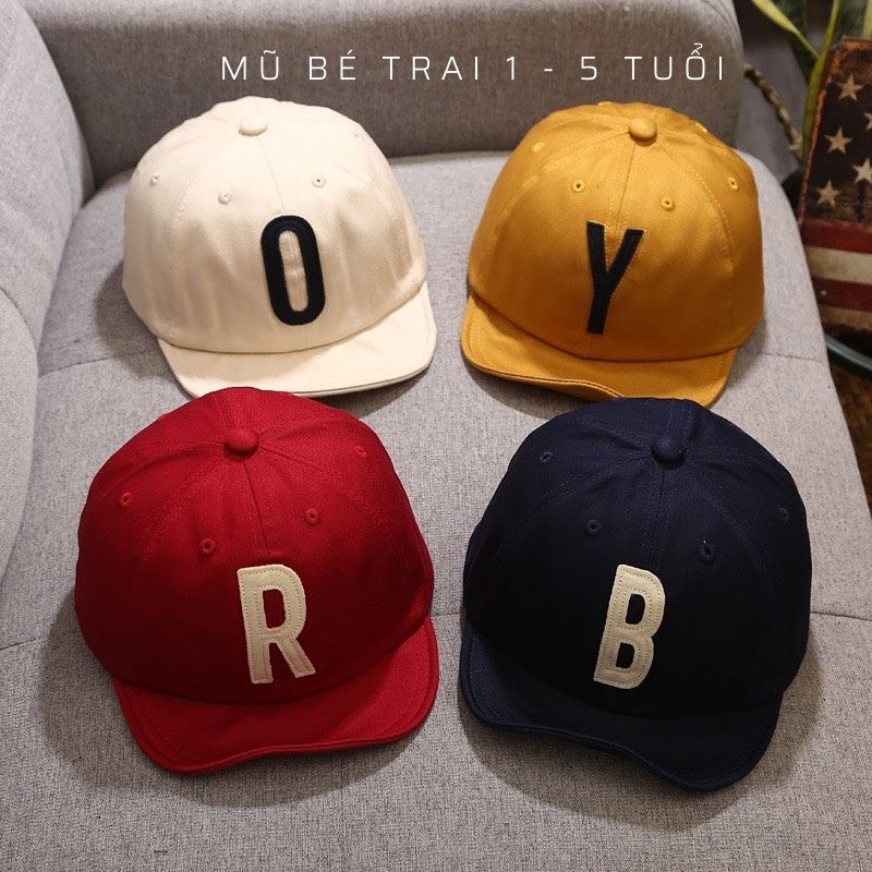 Mũ Lưỡi Trai Cho Bé, Nón Lưỡi Trai Chống Tia UV Phong Cách Hàn Quốc Cho Bé Từ 1 - 5 Tuổi