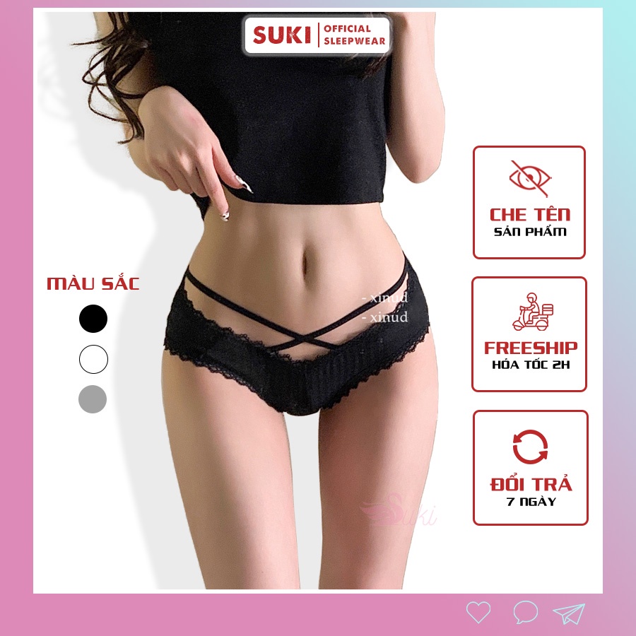 Quần lót nữ sexy cao cấp cotton trơn kháng khuẩn đẹp gợi cảm dễ thương cute màu trơn FNL02
