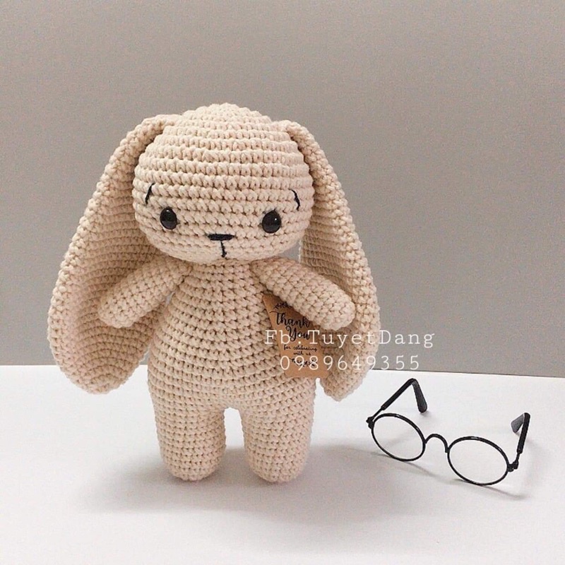 Thỏ Bunny tai dài móc len