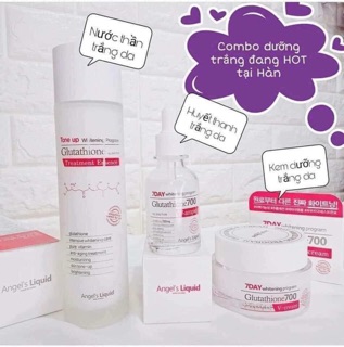 Bộ dưỡng trắng da angle liquid Glutathion