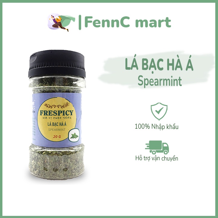 Lá bạc hà Á sấy khô Spearmint lá thơm gia vị rau gia vị Enko nhập khẩu Thổ Nhĩ Kỳ 20g FENNC