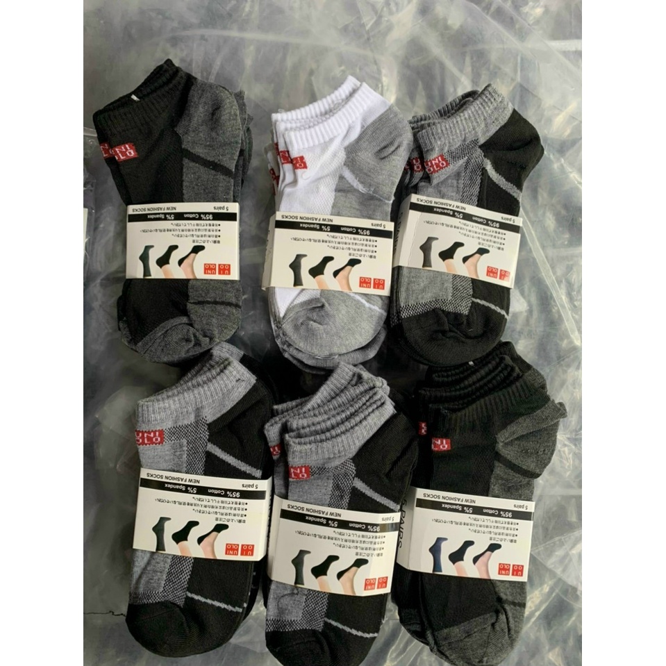 Combo 10 Đôi Tất Nam Uni Cổ Cao Xuất Nhật Cao Cấp