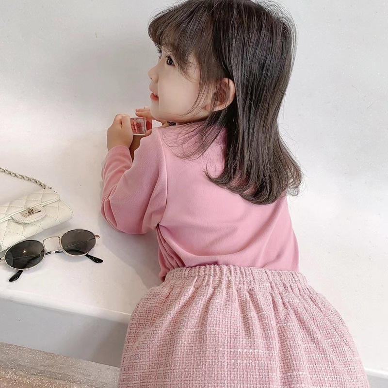 Áo Giữ Nhiệt Cho Bé, Dài Tay Cao Cổ chất nỉ ấm áp