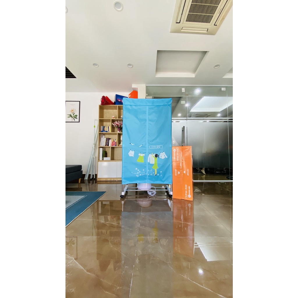 Tủ Sấy Quần Áo Tại Nhà, Máy Sấy Khô Quần Áo 1300W Dung Tích Lớn Có Điều Khiển Từ Xa