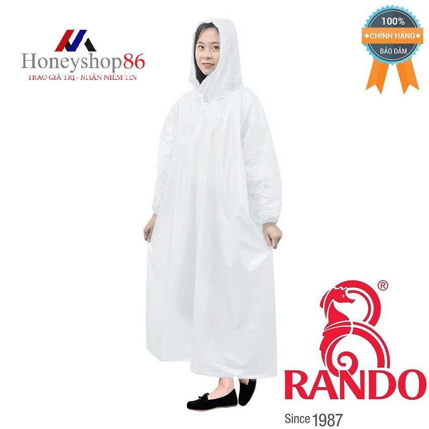 Áo mưa Rando Easy Trum “Trùm cực nhanh, bảo vệ toàn diện” APPC-10 bảo vệ bạn khi di chuyển dưới mưa HONEYSHOP86