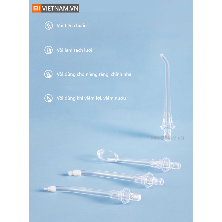 Máy tăm nước Xiaomi Mijia MEO701 chính hãng, tặng 4 đầu vệ sinh, áp lực nước mạnh, chống nước IPX7