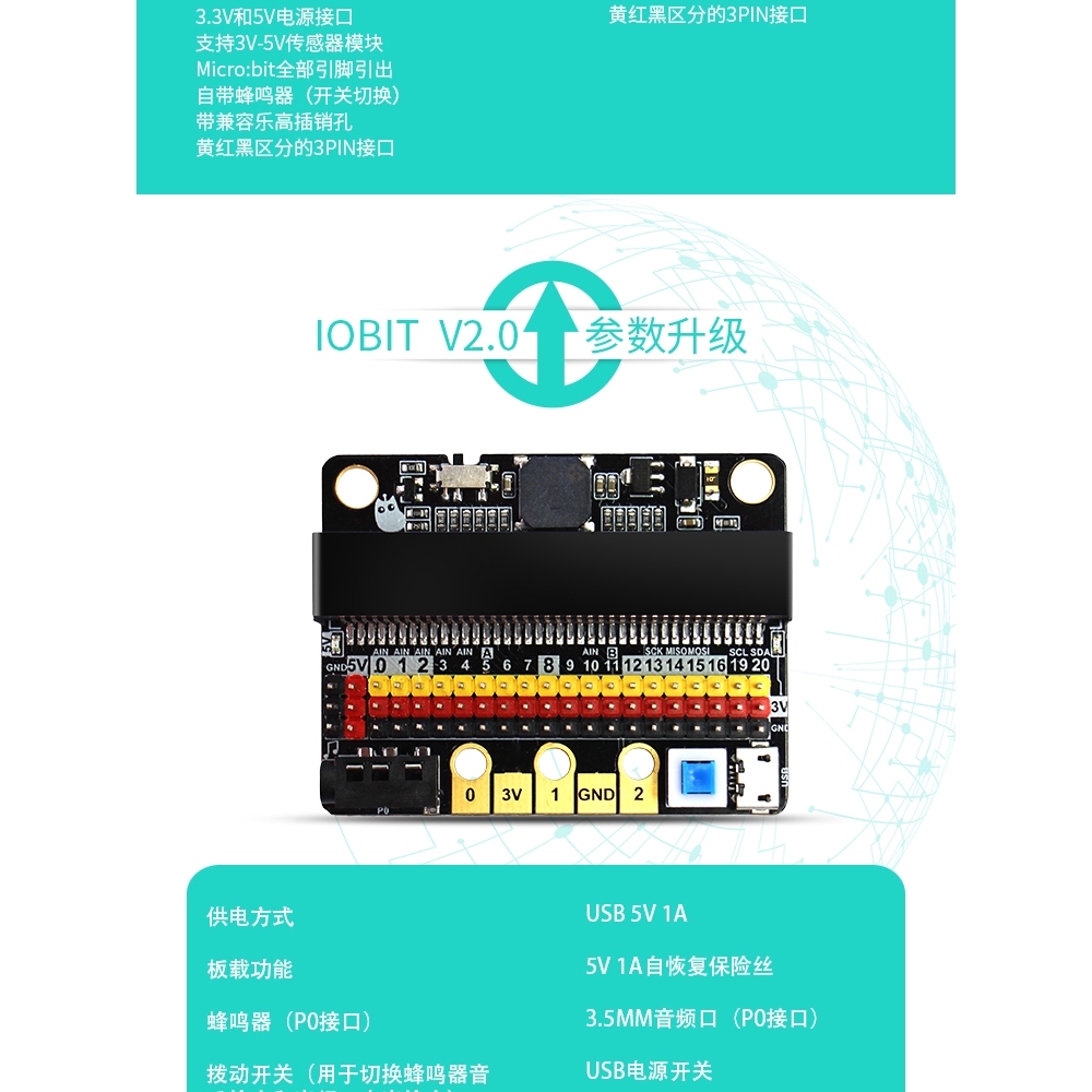 Bảng mạch mở rộng IOBIT V2.0 microbit