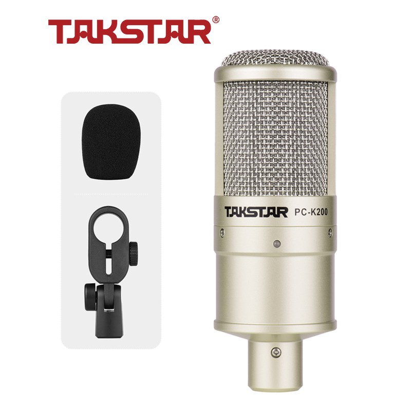 Mic thu âm livestream Takstar PC-K200 chuyên nghiệp [BẢO HÀNH] 1 năm